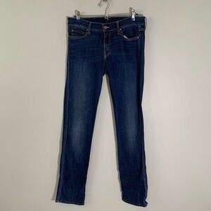 Mother The rascal dark wash skinny stretch ankle denim jeans
